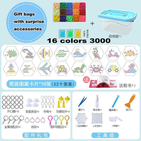 DIY Water Beads Set Toys for Children Montessori Education Brain Magic Box Kids Handmade Toys for Baby Girls Boys 3 5 7 8 Years