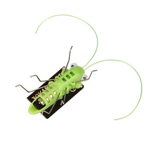 New 1 PCS Children Baby Solar Power Energy Insect Grasshopper Cricket Kids Toy Gift Solar Novelty Funny Toys